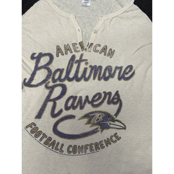 Baltimore Ravens Rookie Juniors Raglan 3/4 Length Sleeves Size M - Picture 4 of 6